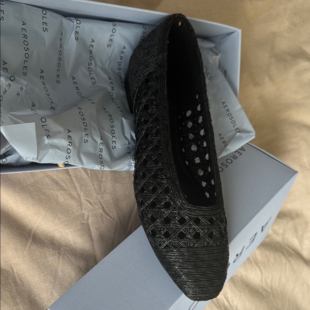 AEROSOLES Black Flats & Loafers